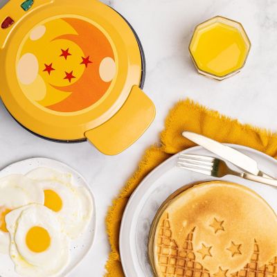 Uncanny Brands Dragon Ball Z Waffle Maker - Make Dragon Ball Waffles - Anime Kitchen Appliance Image 1