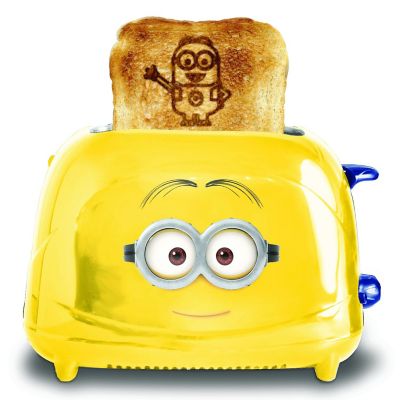 Uncanny Brands Minions Dave 2-Slice Toaster- Toast Iconic Minion on Your Toast Image 1