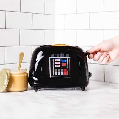 Uncanny Brands Star Wars Darth Vader 2-Slice Toaster- Vader's Icon Mask onto Your Toast Image 2