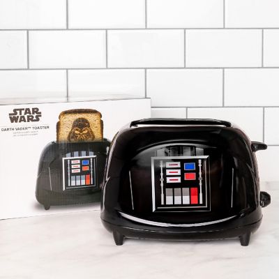 Uncanny Brands Star Wars Darth Vader 2-Slice Toaster- Vader's Icon Mask onto Your Toast Image 3