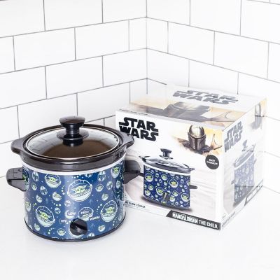 Uncanny Brands Star Wars The Mandalorian 2-Quart Slow Cooker- Kitchen Appliance-Baby Yoda Image 1