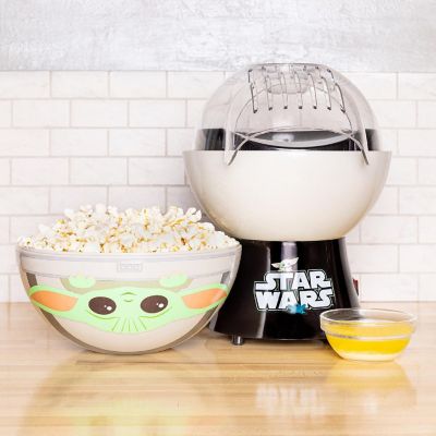 Uncanny Brands Star Wars The Mandalorian Popcorn Maker- Baby Yoda Kitchen Appliance Image 1