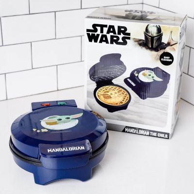Uncanny Brands Star Wars The Mandalorian The Child Waffle Maker- Baby Yoda Waffles Image 1