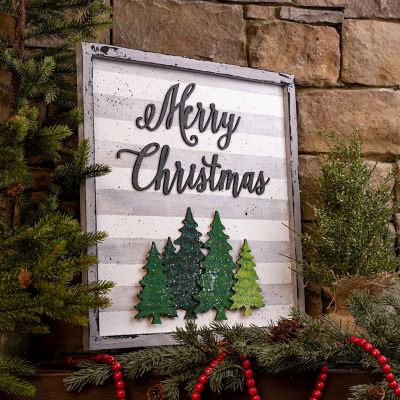 Unfinished Wood Co 7 Inch Laser Fir Tree 4pc