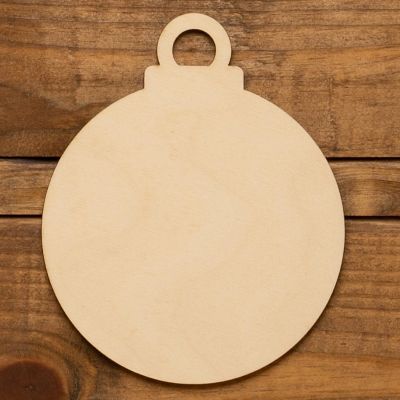 Unfinished Wood Co Laser Seasonal Ornament 10pc Image 1