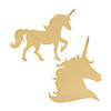 Unicorn Glitter Cutouts - 6 Pc. Image 1