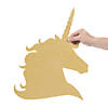 Unicorn Glitter Cutouts - 6 Pc. Image 1
