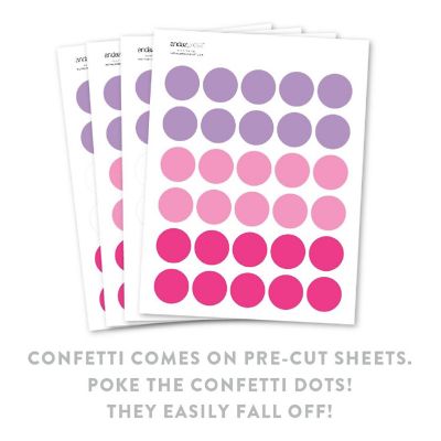 Unicorn Lavender Pink Confetti, 180-Pack Image 1