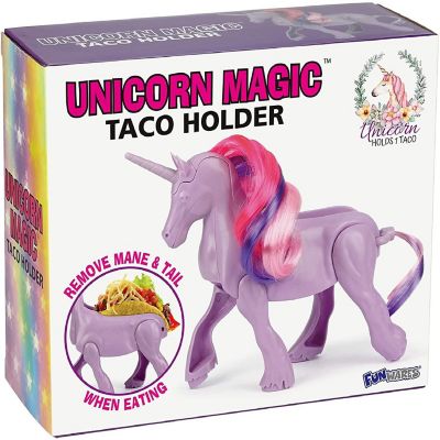 Unicorn Magic Sculpted Taco &amp; Snack Holder Image 1