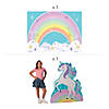 Unicorn Party Rainbow Backdrop Kit - 2 Pc. Image 1