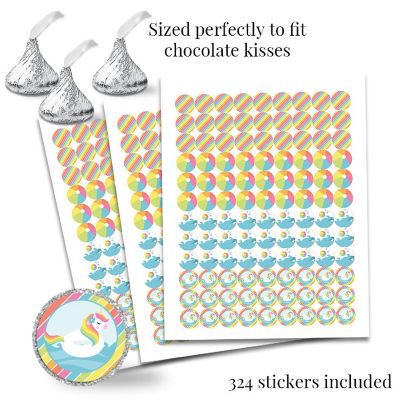 Unicorn Pool Float Sticker Bundle 429pc. by AmandaCreation Image 1