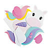 Unicorn Valentine Card Holder Paper Bag Craft Kit - Makes 12 Image 1