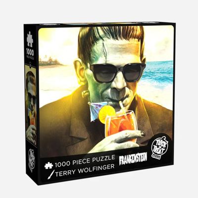 Universal Monsters Frankenstein at the Beach 1000 Piece Jigsaw Puzzle Image 1