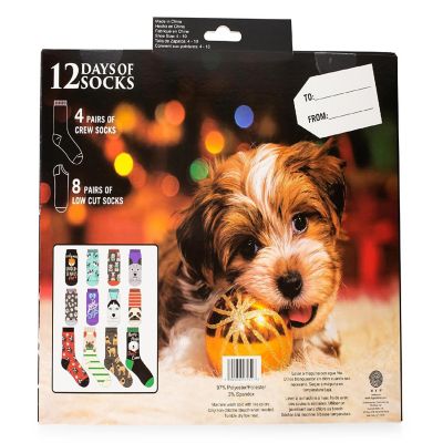 Unleash the Holiday Cheer Womens 12 Days of Socks in Advent Gift Box Image 3