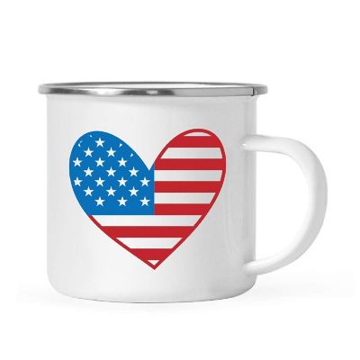 USA Heart Graphic 11oz Campfire Mug Image 1