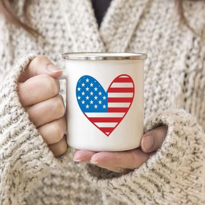 USA Heart Graphic 11oz Campfire Mug Image 2