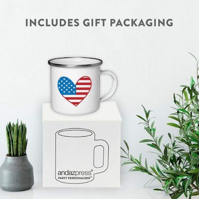 USA Heart Graphic 11oz Campfire Mug Image 3