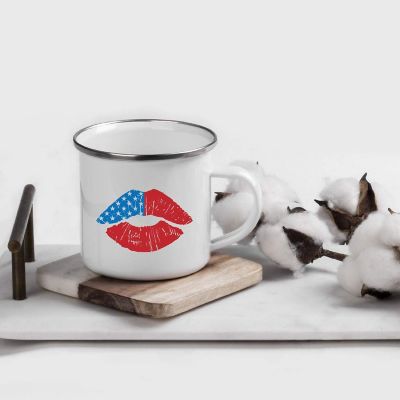 USA Lip Graphic 11oz Campfire Mug Image 1