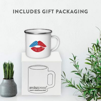 USA Lip Graphic 11oz Campfire Mug Image 3