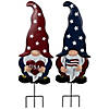 USA Patriotic Gnome Outdoor Garden Stakes - 27.5" - Set of 2 Image 1