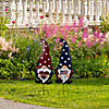 USA Patriotic Gnome Outdoor Garden Stakes - 27.5" - Set of 2 Image 1