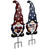 USA Patriotic Gnome Outdoor Garden Stakes - 27.5" - Set of 2 Image 3