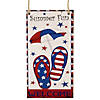 USA Summer Fun Welcome Patriotic Hanging Wall Decoration - 30.5" Image 3