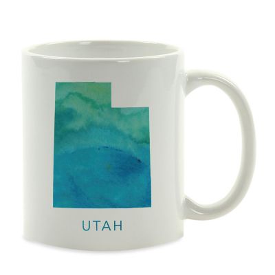 Utah Aqua Blue Water Ceramic Mug Image 2