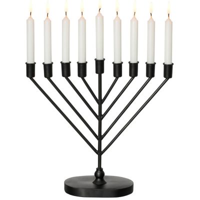 V-SHAPED MID-CENTURY MENORAH BLACK Image 1