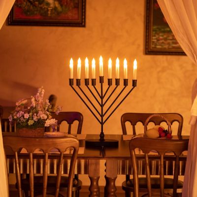V-SHAPED MID-CENTURY MENORAH BLACK Image 2