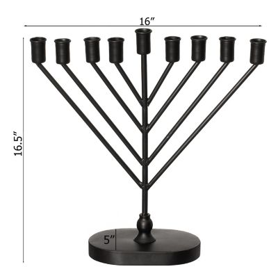 V-SHAPED MID-CENTURY MENORAH BLACK Image 3