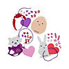 Valentine Animal Ornament Foam Craft Kit - Makes 12 Image 1