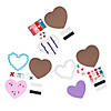 Valentine Cookie Magnet Foam Craft Kit - Makes 12 Image 2