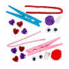 Valentine Dragonfly Clothespin Craft Kit - Makes 12 Image 1