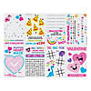 Valentine Fold-Up Activity Sheets - 24 Pc. Image 1