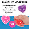 Valentine Gel Beads Heart-Shaped Toys - 12 Pc. Image 1