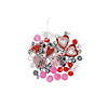 Valentine Heart Charm Bracelet Craft Kit - Makes 12 Image 1