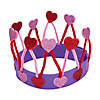 Valentine Heart Chenille Stem Crown Craft Kit - Makes 12 Image 1
