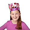 Valentine Heart Chenille Stem Crown Craft Kit - Makes 12 Image 2