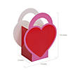 Valentine Heart Favor Boxes with Handles - 12 Pc. Image 1