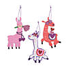 Valentine Llama Ornament Craft Kit - Makes 12 Image 1