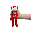Valentine Long Arm Short Hair Stuffed Gorillas - 12 Pc. Image 2