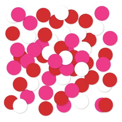 Valentine Pink Red Confetti, 180-Pack Image 1