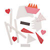 Valentine Rocket Ship Magnet Craft Kit - Makes 12 Image 1