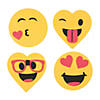Valentine&#8217;s Day Face Emoji Magnet Foam Craft Kit - Makes 12 Image 1