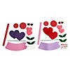 Valentine&#8217;s Day Flower Pot Craft Kit - Makes 6 Image 1