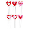 Valentine&#8217;s Day Heart Decorative Planter Stakes - 6 Pc. Image 1