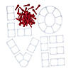 Valentine&#8217;s Day Love Balloon Wall Frame Kit - 41 Pc. Image 1