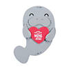 Valentine&#8217;s Day Manatee Magnet Craft Kit - Makes 12 Image 1