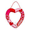 Valentine&#8217;s Day Wrapped Heart Wreath Craft Kit - Makes 3 Image 1